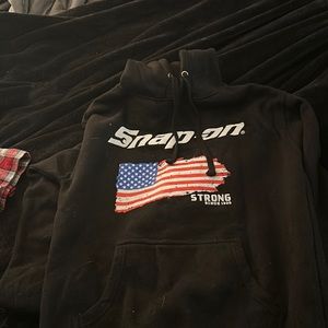 Snap on hoodie
